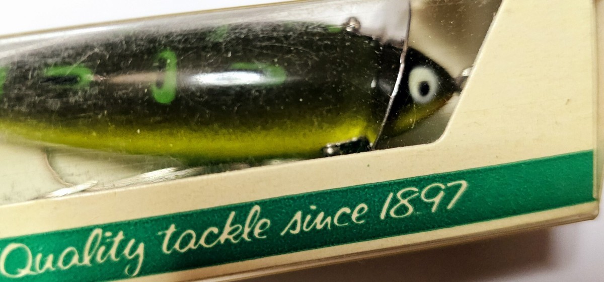 オールドHEDDON 210 VINTAGE HEDDON 210 SURFACE Wooden Fishing Lure, 3.5 In., Red