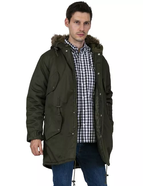 Relco Mens Fishtail Design Parka Classic Mod Scooter 50s 60s Style Coat Jacket