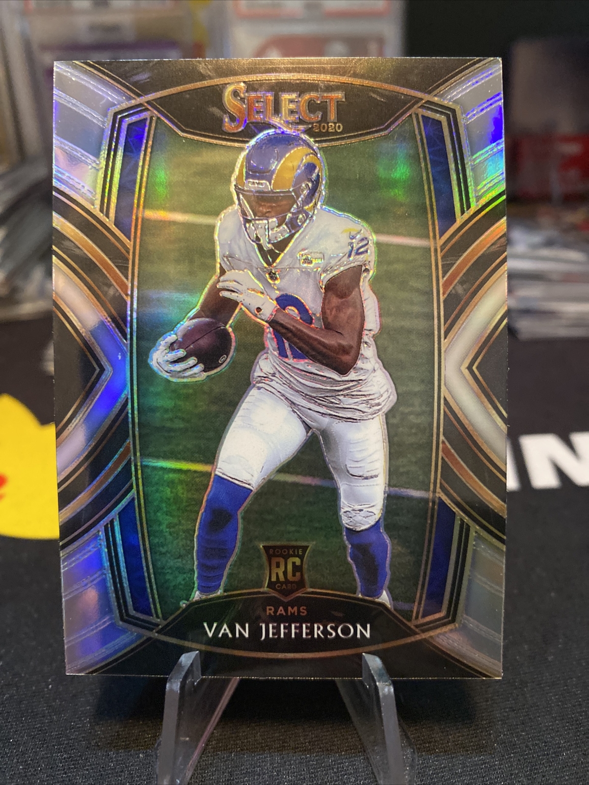 2020 Panini Select Silver Prizm Club Level Van Jefferson RC Los Angeles Rams