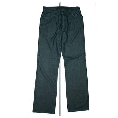 Levis 566 Herren Jeans Hose Bootcut high Rise 32/34 W32 L34 used Petrol Blau TOP