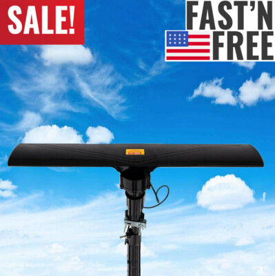 #ad 990 Miles Long Range Outdoor Amplified HD TV Antenna High Gain 20±3dB UHF VHF FM $40.80