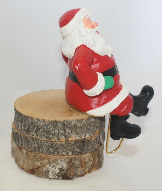 Vintage Hallmark Santa Claus Stocking Hanger Christmas Holds a Stocking Full eBay