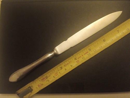 Antique Sheffield 1921 Sterling Silver Handled Letter Opener John Sanderson & So - Picture 2 of 9