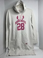UNIQLO x DISNEY WOMEN'S LONG SLEEVE HOODED SWEATER DRESS WHITE MEDIUM PRE-OWNED