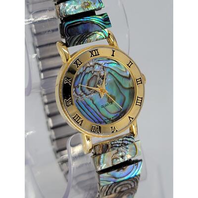 Vintage Ladies LE BARON Abalone Shell Quartz Watch | eBay display picture 1