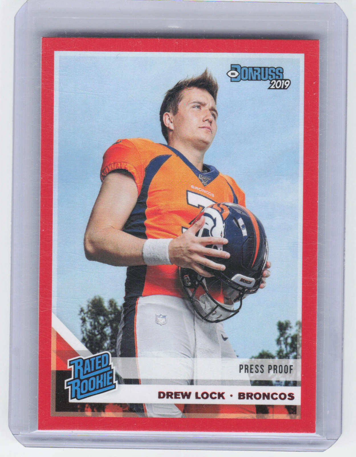 2019 Donruss #303 Drew Lock Press Proof Red