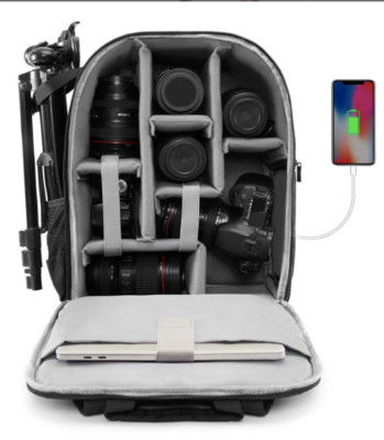 CADeN Camera Backpack Bag for DSLR/SLR Mirrorless Camera Waterproof with 15.6 in