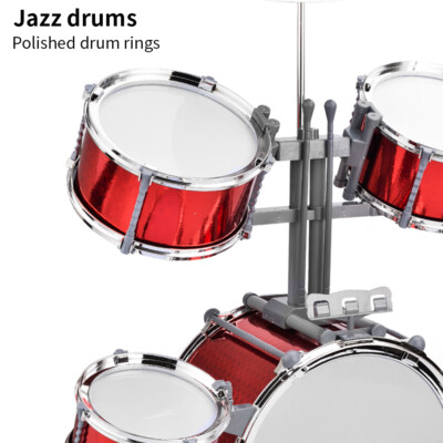 Kids Drum Set 7-Piece Beginner Jazz Drum Kit Starter