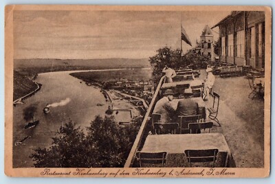 Germany Postcard Restaurant Kranenburg on Krahnenberg Andernach c1920's