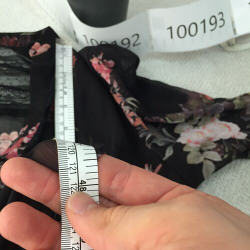 Forever New womens maxi dress size 6 black floral long sleeve sheer 100192 - Picture 10 of 11