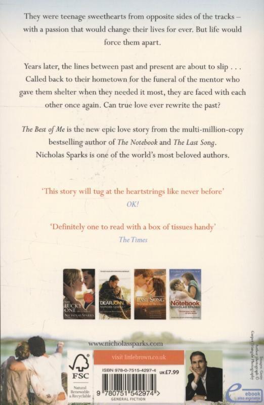 Thumbnail - The Best Of Me Nicholas Sparks Taschenbuch 336 S. Englisch 2012