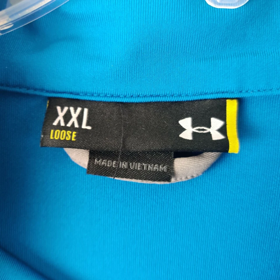 Under Armour Mens 1/4 Zip XXLarge Lightweight Pullover Sweater Blue Size XXL — 第 3/4 张图片
