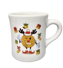 Brand New Waffle House 2022 Happy Holidays Coffee/Tea Mug  Reindeer Waffle 
