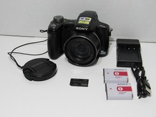 Sony Cyber-shot DSC-H50 9.1MP Digital Camera w/2 Batteries, Charger & 2gb Memory
