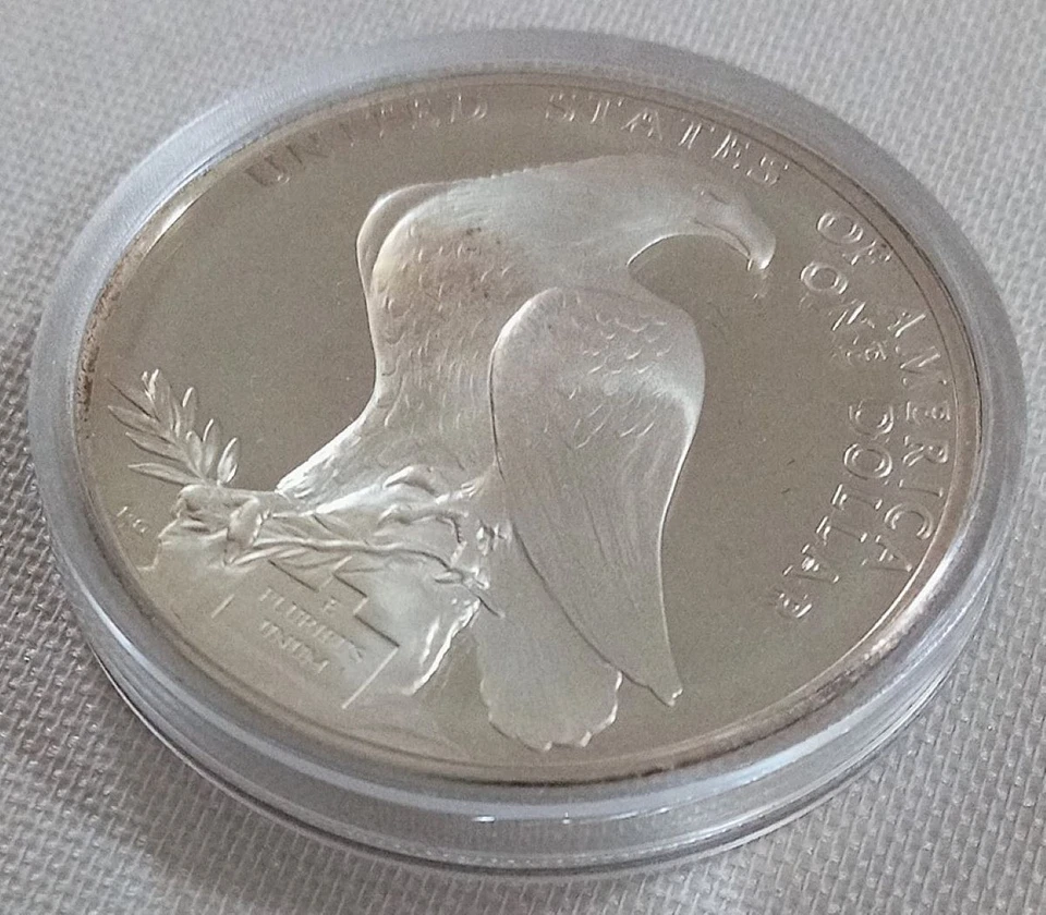 1984-S Proof USA Coin – Olympic Eagle Siver Dollar – Los Angeles, 23rd Olympiad - Image 3 of 4