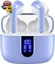 Bluetooth Headphones True Wireless Earbuds 60H Playback LED Power Display Earpho