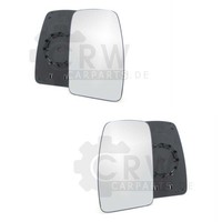 AußEnspiegel Ersatzglas Spiegelglas Set Oben FüR Renault Master II 10/03-