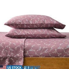 300 Thread Count Cotton Sateen Sheet Set Ultra Soft Deep Fitted Wrinkle Free New
