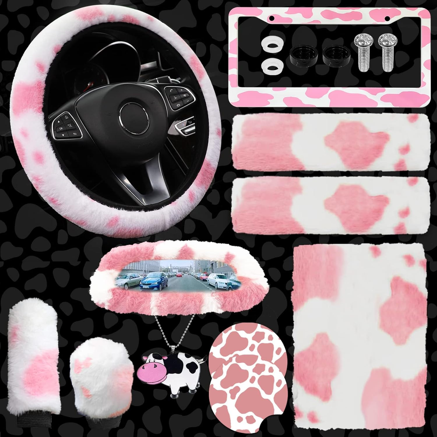 Kit 11 Accessori Auto Pile Universale | Massima Aderenza e Protezione