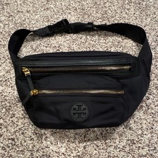 Tory Burch Black Nylon Bum Bag/ Waist Pack/ Crossbody
