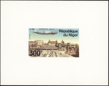 NIGER, 1976. Luftschiffe C273-277 Set, Deluxe Proofs