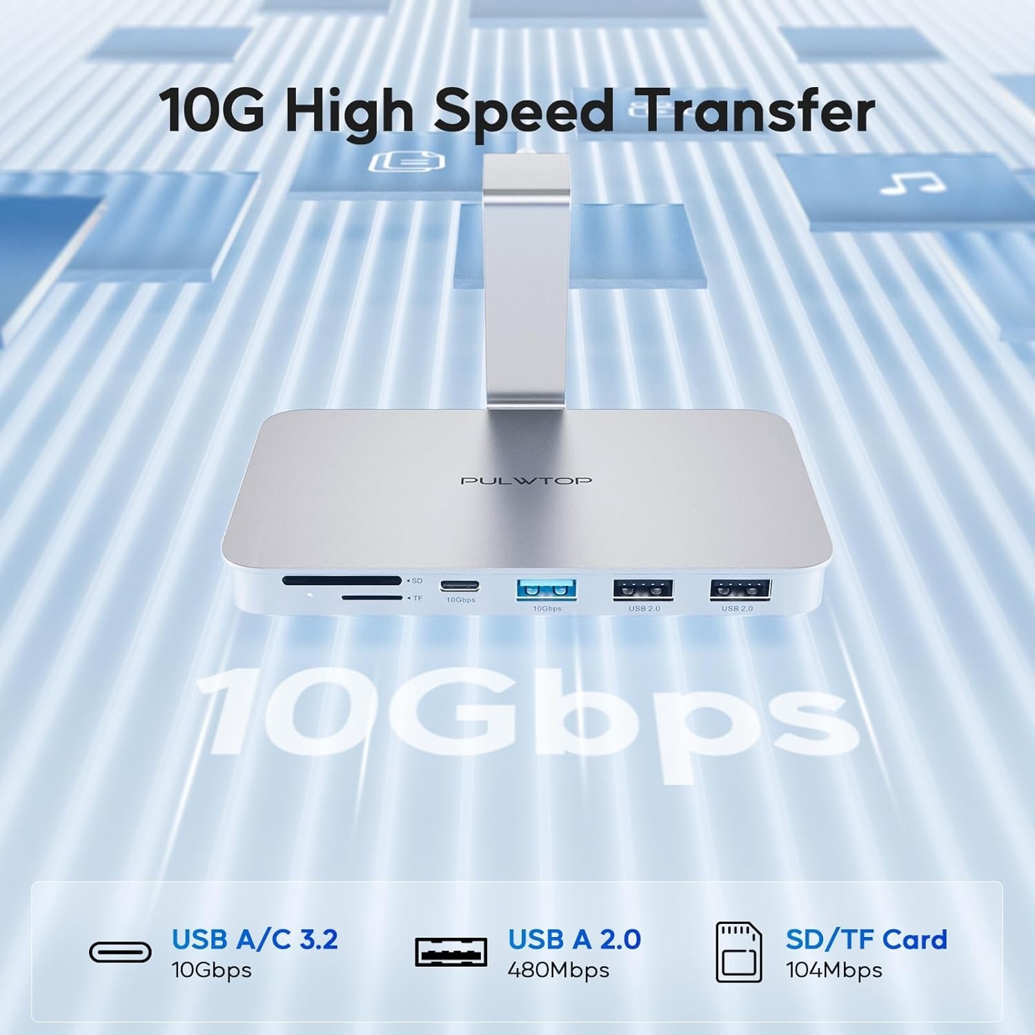 Accesorios iMac 2021/2023/2024, concentrador de transferencia rápida de datos, imagen 8