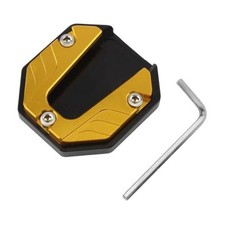 CNC Kickstand Pad Plate Support Motorcycle Kickstand Extender Foot Side Gold