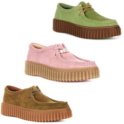 Clarks Torhill Bee Schnürschuhe Wildleder Damen Trainer, Rose, EU37-41