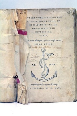 Vulgäre Briefe verschiedener edler Männer Erstbuch Venedig 1545