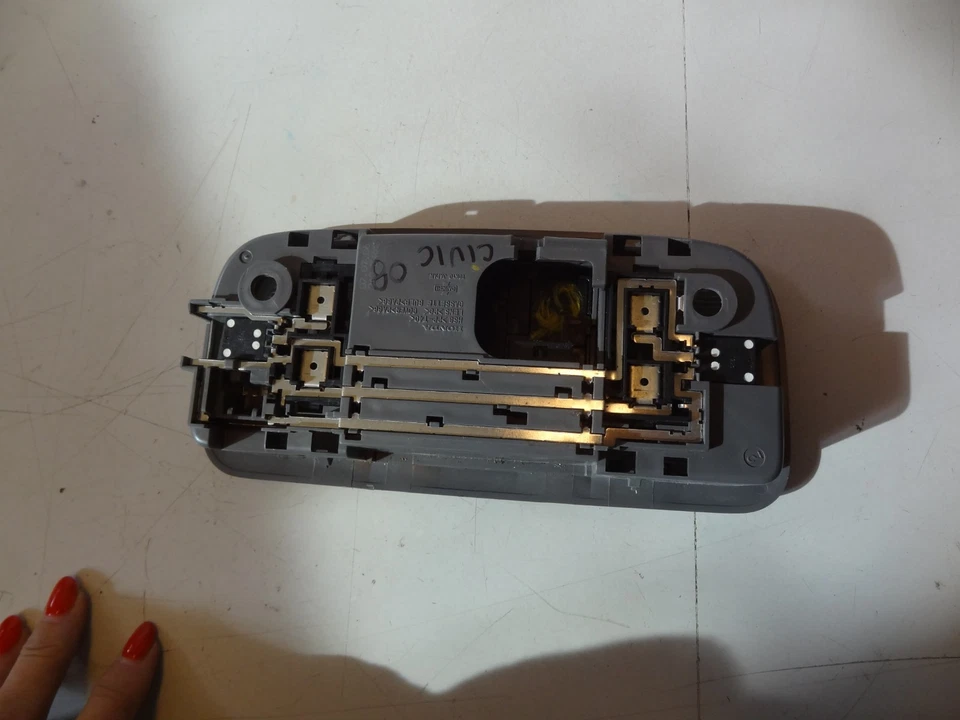 2006-2015 Honda Civic Gray Overhead Front Center Dome Roof Map Light W/Sunroof - Image 3 of 4