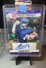 2021 Leaf Pro Set Metal - 1990 Base Autographs Chase Petty #PS0-CP1 Purple 3/15