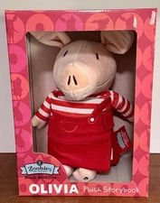 Zoobies Book Buddies Olivia Plush Storybook
