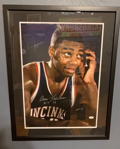 Oscar Robertson Autographed Photo Print Bucks Royals NBA