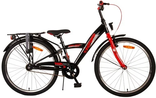 Volare Thombike Children's Bicycle - Jungen - 24 Zoll - schwarz rot