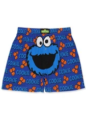 Sesame Street Cookie Monster Button Fly Boxer Shorts