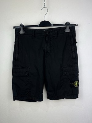 kurze schwarze Cargo Stone Island