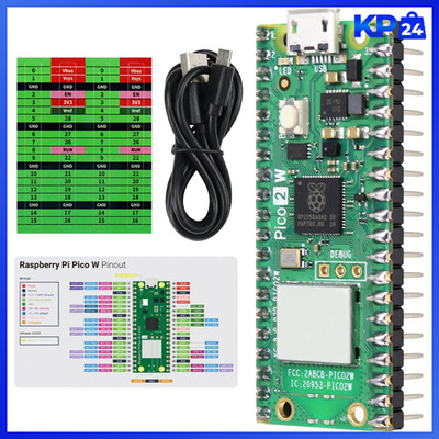 Raspberry Pi Pico 2 W Board Pre-Soldered Header Dual Arm Cortex-M33