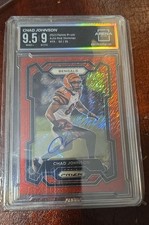 2023 Panini Prizm - Chad Johnson #55 Red Shimmer Prizm Autographs /35 (AU)