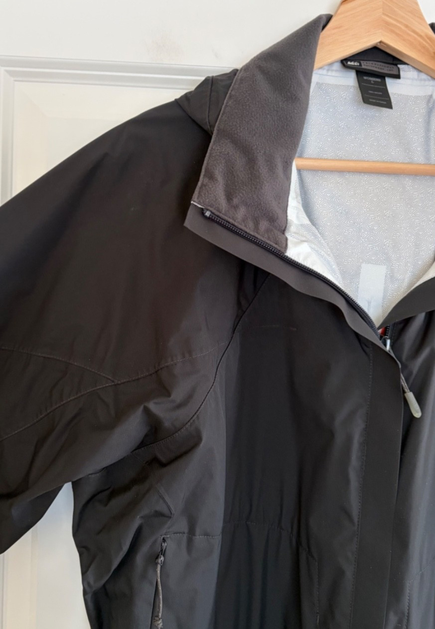 REI E1 Elements Nylon RainCoat Jacket Trench L Bl… - image 7