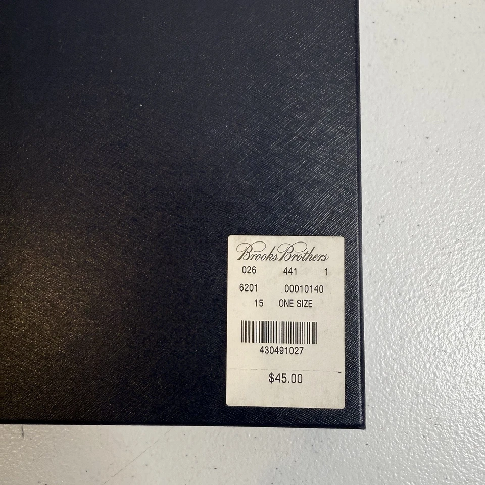 New Brooks Brothers Bakers Dozen (12 Count) 100% Cotton White Handkerchiefs - Image 3 of 3