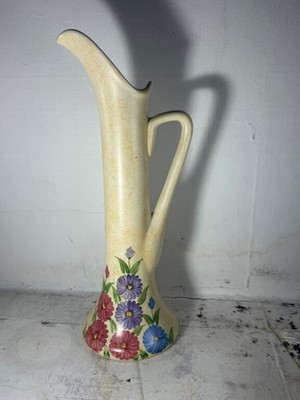 Eine stilvolle 30er Jahre RADFORD Ware Kanne/Vase 33cm HOCH Art Deco Aster Design H'd Paint
