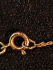 14K Gold Genuine Diamond And Pearl Necklace 16.5 Inch — photo 2