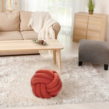 Handmade Sherpa Pom Pom Ball Light Gray 28cm Diameter