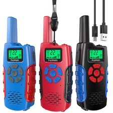 Walkie Talkies for Rechargeable,Toys for Boys and Girls Ages 3-12, 3 Pack Lon...