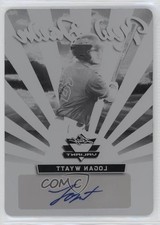 2019 Leaf Valiant New Dawn Printing Plate Black 1/1 Logan Wyatt Auto 0dp1