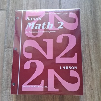 SAXON MATH 2 HOMESCHOOL STUDENT WORKBOOKS + FACT CARDS (Part 1 & 2)