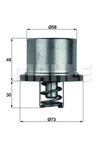 Behr Thermostat KüHlmittel THD 1 86 FüR Trakker FL Volvo Renault Midlum Iveco MH-image