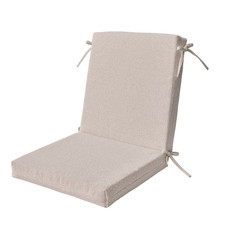 Better Homes Gardens 44" x 20" Outdoor Chair Seat Cushion 1-Piece Cream Boucle