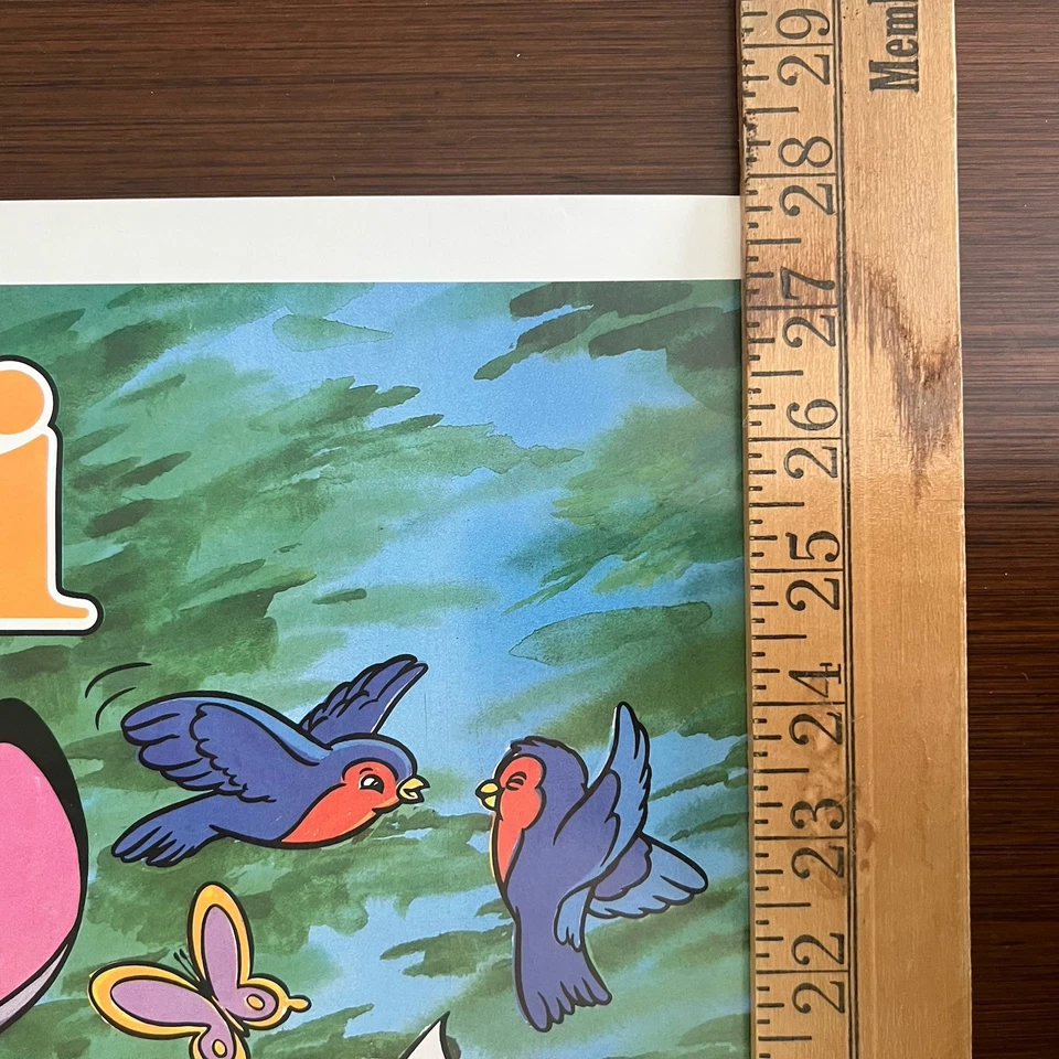 Póster vintage años 80 sin colgar Disney "Bambi" WD-26 pósters One Stop 28" x 22" Foto 4 de 4