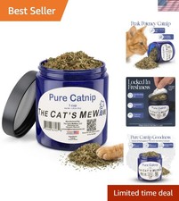 Single Ingredient Catnip - Veteran-Owned Freshness in Every 2.39 Ounce Jar